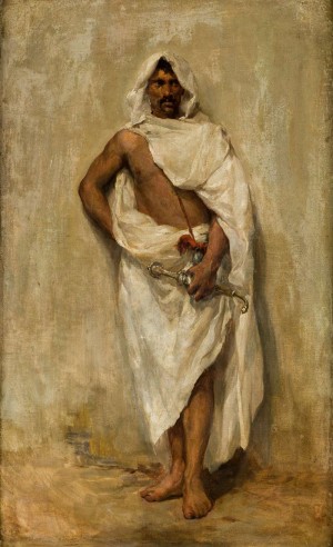 An Oriental man with a sword